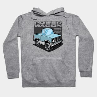 Light Blue - Power Wagon (White Base) Hoodie